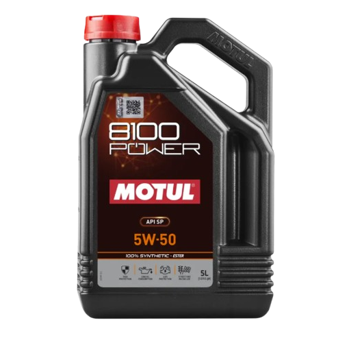 Olio motore MOTUL 8100 POWER 5W-50 5L - MOT-81POW-5W50-5 - 111812 - 3374650344218