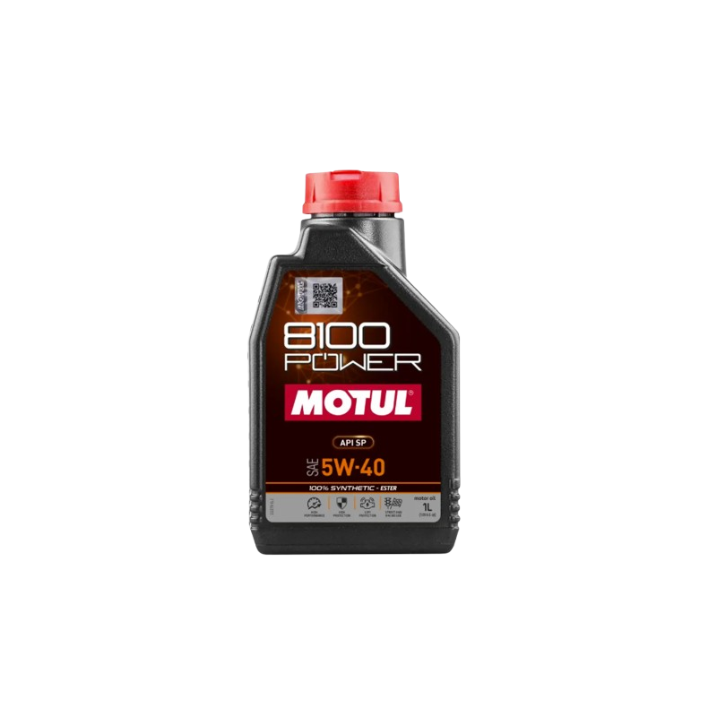 Olio motore MOTUL 8100 POWER 5W-40 1L - MOT-81POW-5W40-1 - 111808 - 3374650344003