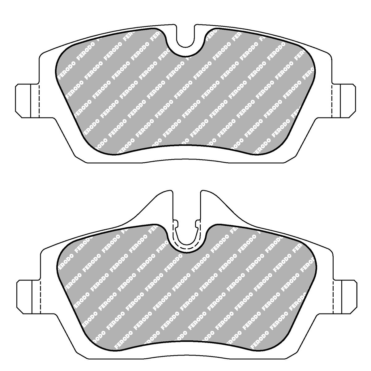 Ferodo DS 1.11 front brake pads BMW 1 E87 / Mini - F-CP1747W - FCP1747W - 3661768788028