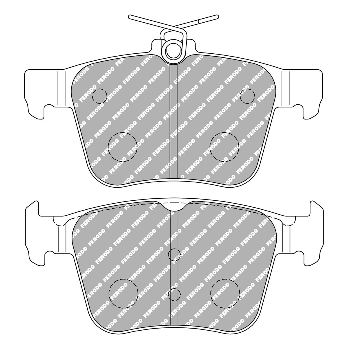 Pastiglie freno Ferodo DS 1.11 posteriore Volkswagen Golf 7 GTI - F-CP4697W - FCP4697W - 3661768788721