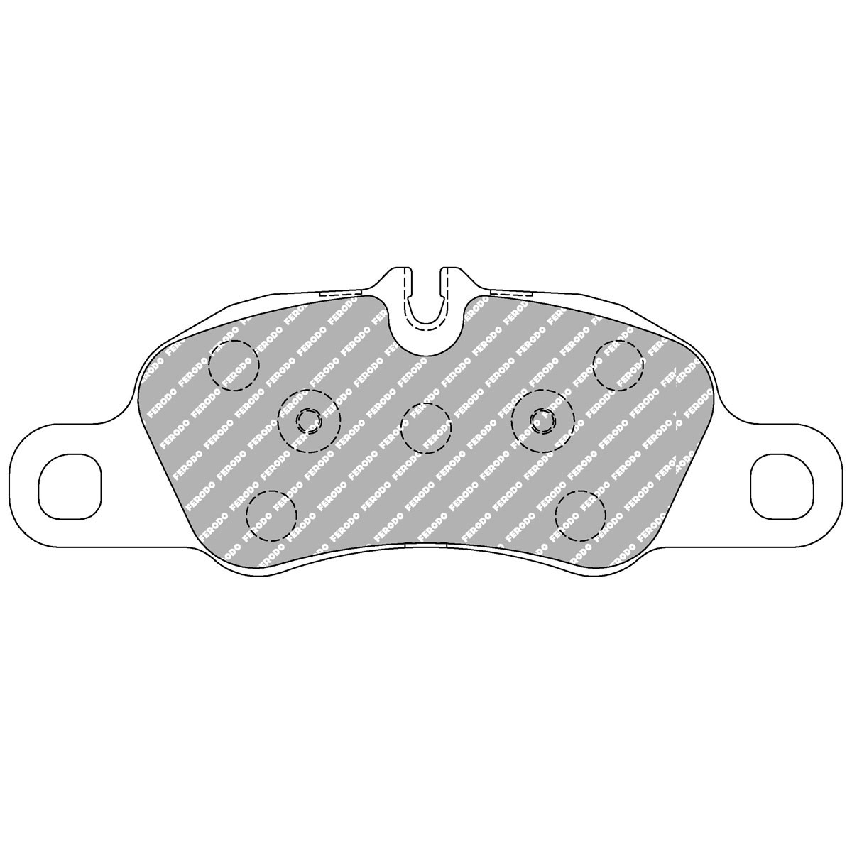 Bremsbeläge FERODO DS 1.11 vor PORSCHE 911 997/Baxster 981 - F-CP4805W - FCP4805W - 3661768788790