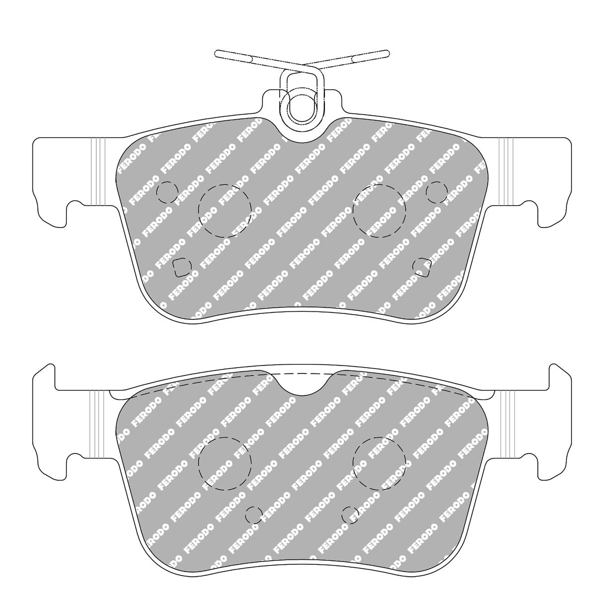 Pastiglie freno Ferodo DS 1.11 posteriore HONDA Civix X - F-CP5086W - FCP5086W - 3661768788974