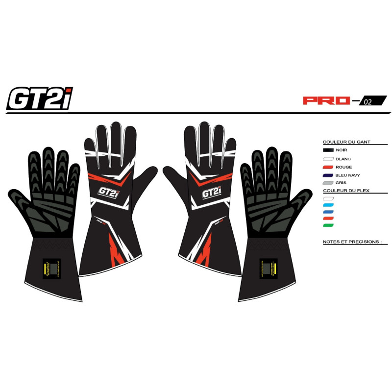 GT2i Pro 02 Individuelle Handschuhe - GT-GANTS4-PERSO.L