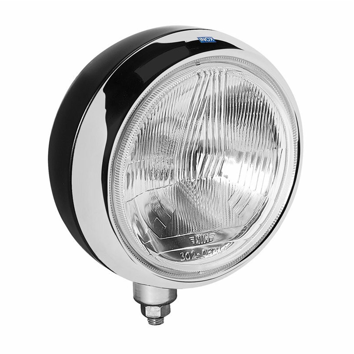 Faro a lunga portata SIM 3206 in acciaio inossidabile cromato H4 Ø181 mm - SIM-3206 - 1.3206.0000000 - 3666618797700
