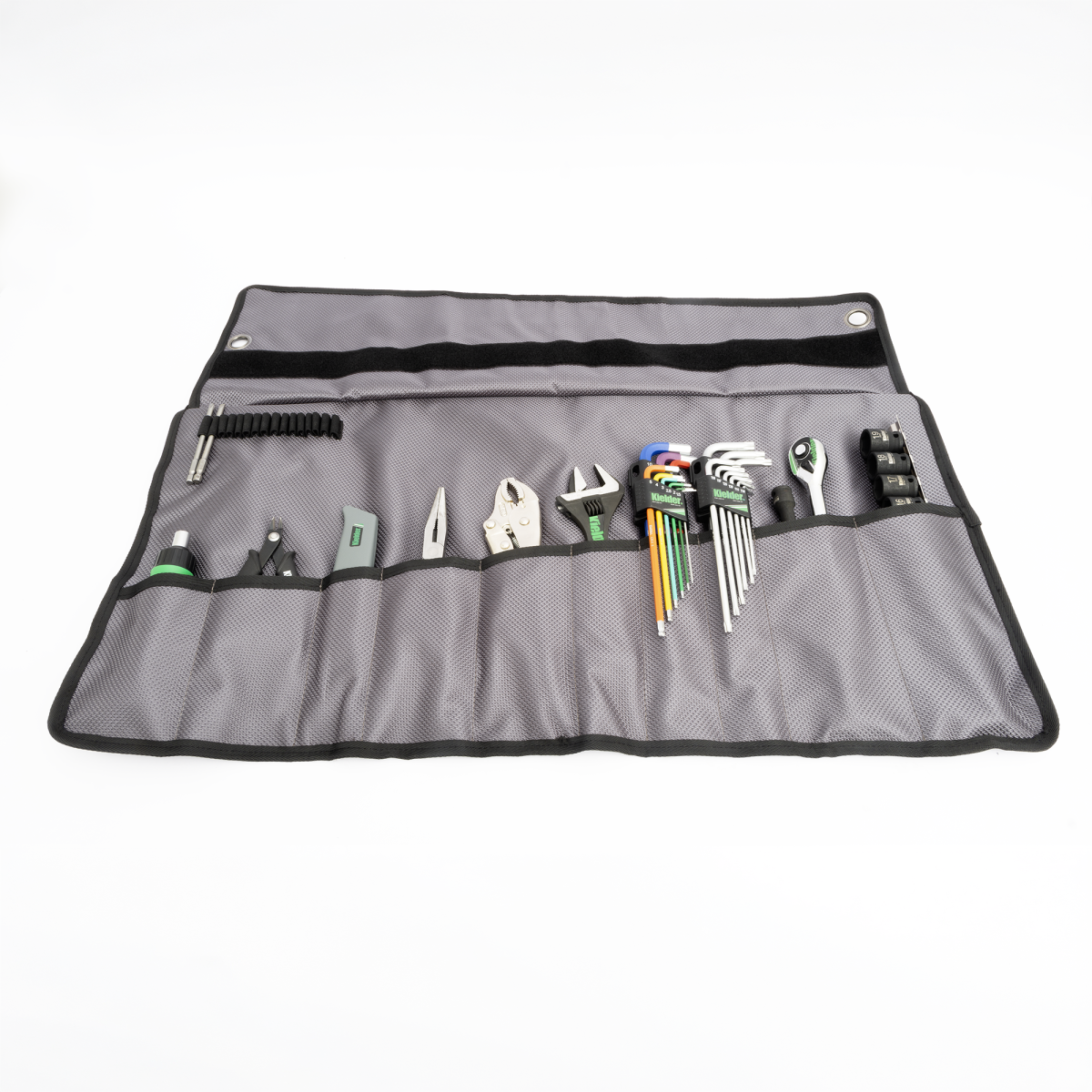 Kielder loaded hand tool roll for mechanics (40 parts 3/8") - KWT-250-01 - KWT-250-01 - 5060441194916