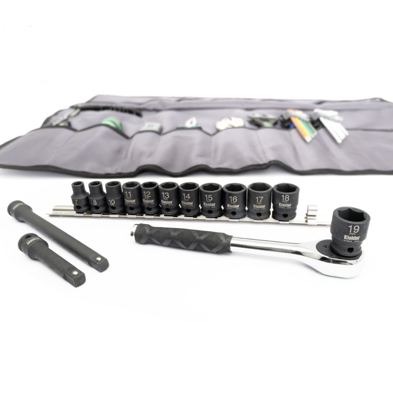 Kielder loaded hand tool roll for mechanics (40 parts 3/8") - KWT-250-01 - KWT-250-01 - 5060441194916