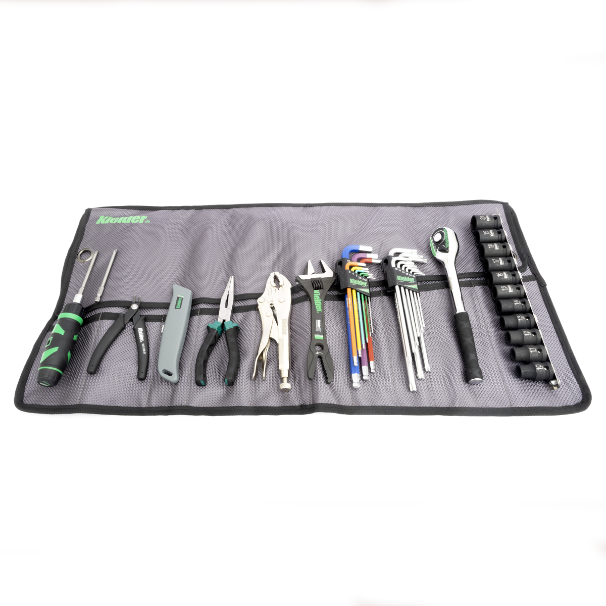 Set complet di attrezzi Kielder per mecanici (38 pezzi 1/2") - KWT-250-02 - KWT-250-02 - 5060441197801
