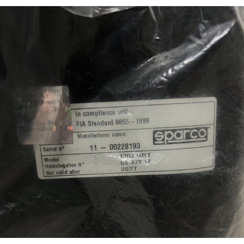 Siège Baquet Sparco Evo QRT FIA 31-12-27 Reconditionné - 008007RNR-22 - 008007RNR-22 - 3666618038889