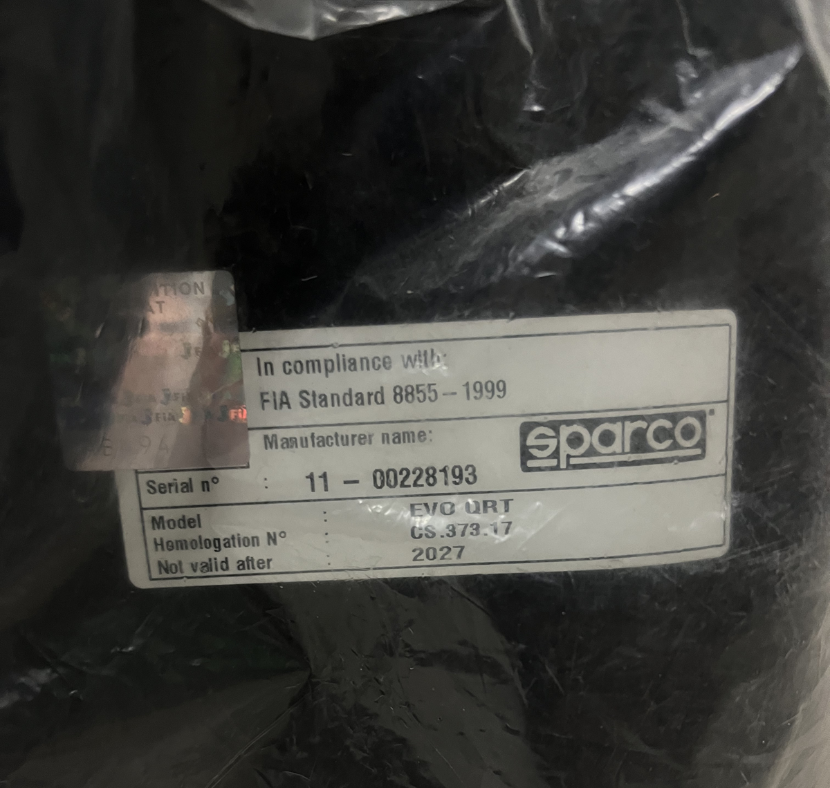 Sparco Evo QRT FIA 31-12-27 Reconditioned Seat - 008007RNR-22 - 008007RNR-22 - 3666618038889