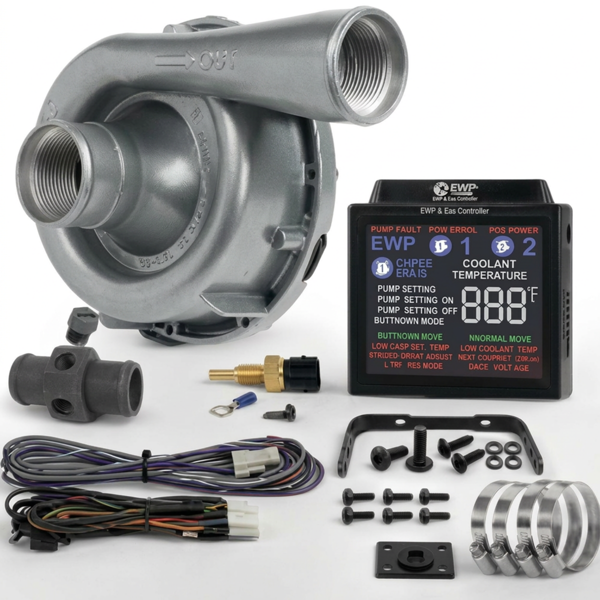 Kit pompa dell'acqua elettrica Davies Craig EWP150 12V - 150 L/min con controller digitale - DC-8970