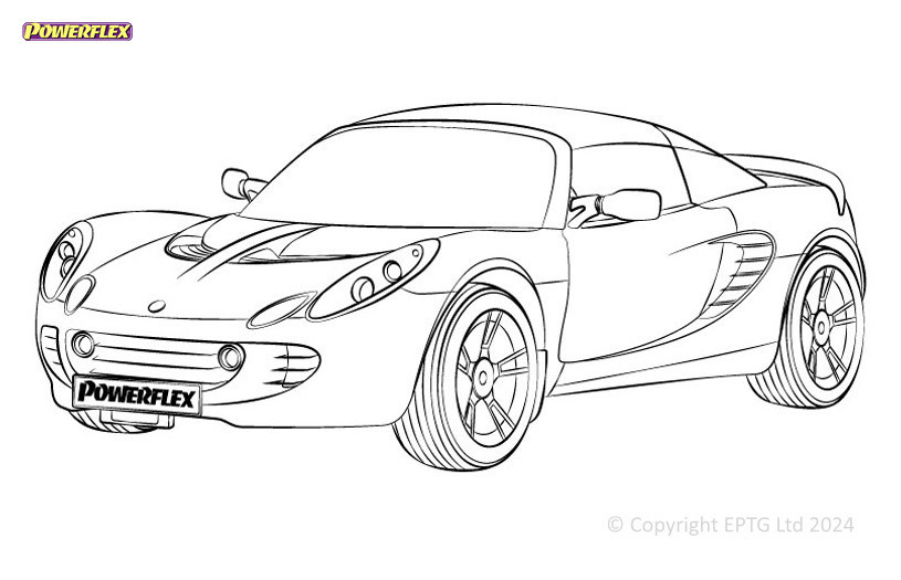 Silentblocs Powerflex Lotus Séries 2 (2001-2011) - BUN-PF-00575 - BUN-PF-00575