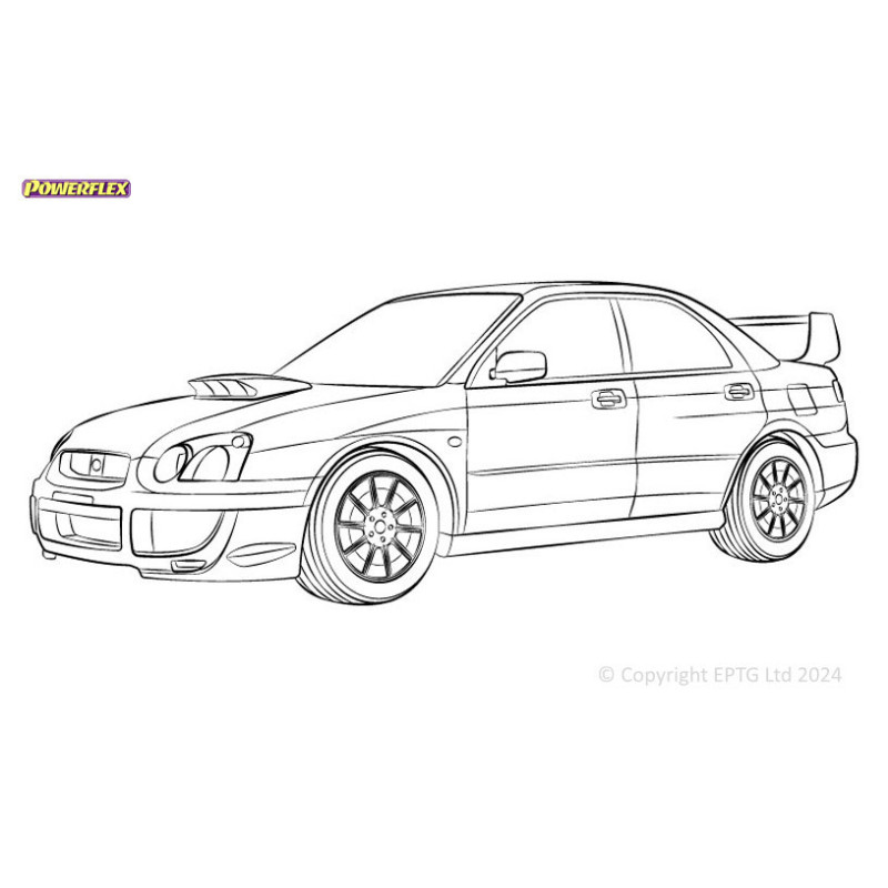 Silentblocs Powerflex Subaru Impreza Turbo inc. WRX & STi GD,GG (2000 - 2007) - BUN-PF-00970 - BUN-PF-00970