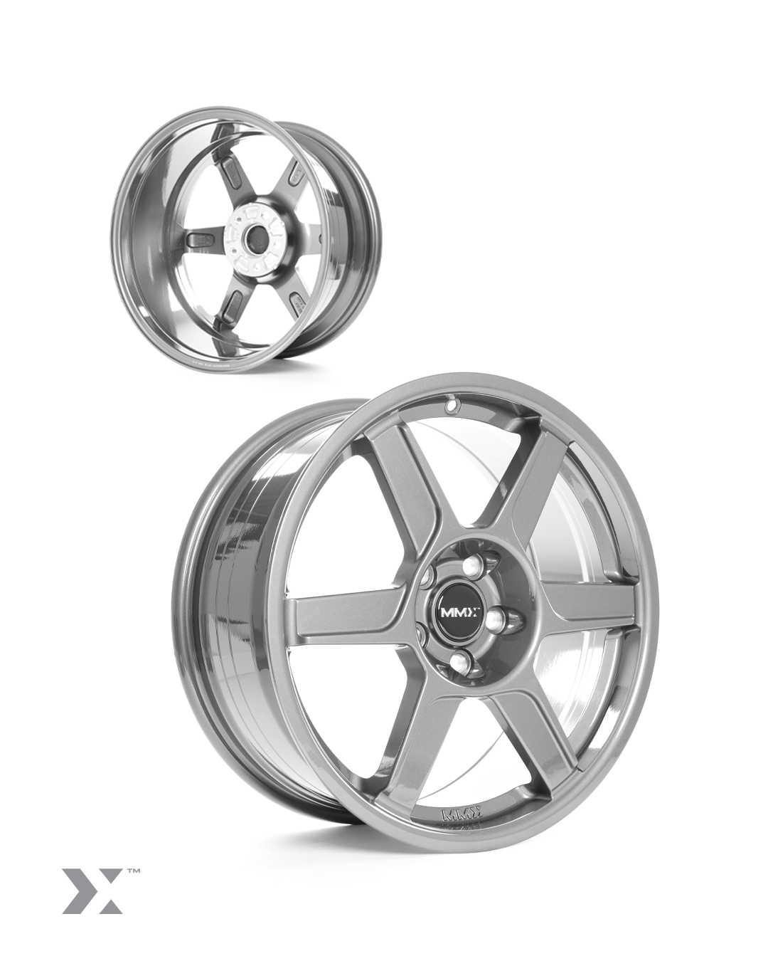 Aluminiumfelge 18x8 ET44 MINI Fxx MMX Performance MMR09-1002 – Silbergrau - MMR09-1002 - MMR09-1002 - 3666618841533