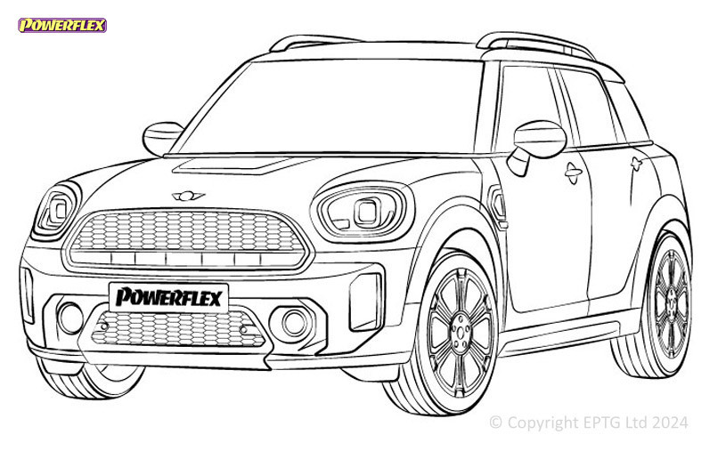 Silentblocs Powerflex Mini F60 Countryman Gen 2 (2017-) - BUN-PF-00653 - BUN-PF-00653