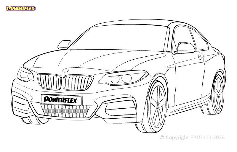 Silentblocs Powerflex BMW Série 2 F22, F23 (2013 - 2021) - BUN-PF-00142 - BUN-PF-00142