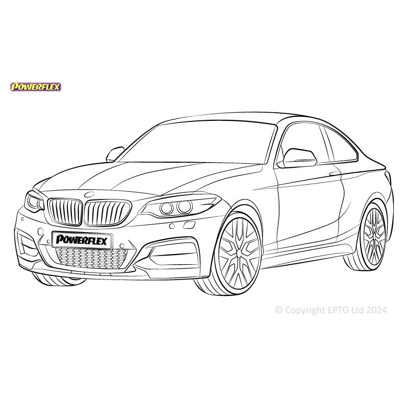 Silentblocs Powerflex BMW Série 2 F22, F23 xDrive (2013 - 2021) - BUN-PF-00143 - BUN-PF-00143