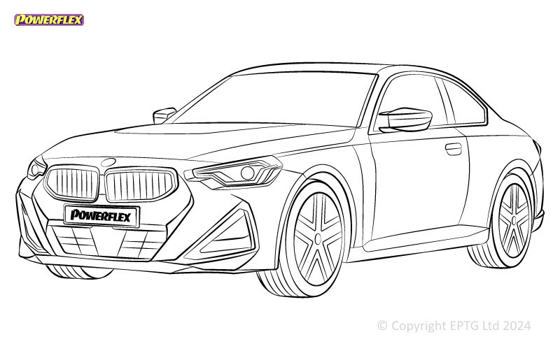 Silentblocs Powerflex BMW Série 2 G42 (2022-) - BUN-PF-00147 - BUN-PF-00147