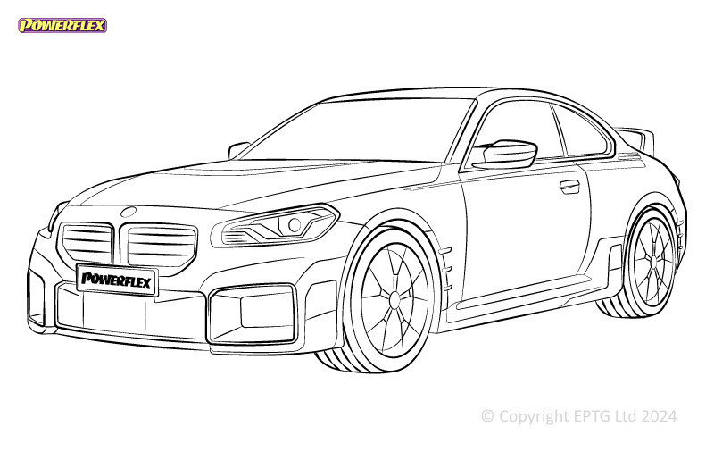 Boccole Powerflex BMW Série 2 G87 M2 (2023-) - BUN-PF-00148 - BUN-PF-00148