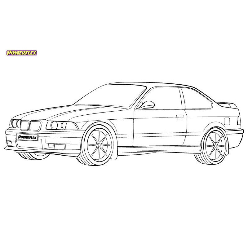 Silentblocs Powerflex BMW 3er E36 inc M3 (1990 - 1998) - BUN-PF-00153 - BUN-PF-00153