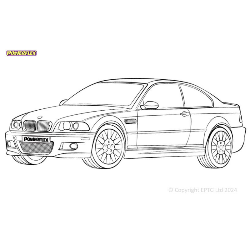 Silentblocs Powerflex BMW 3er E46 M3 inc CSL - BUN-PF-00156 - BUN-PF-00156