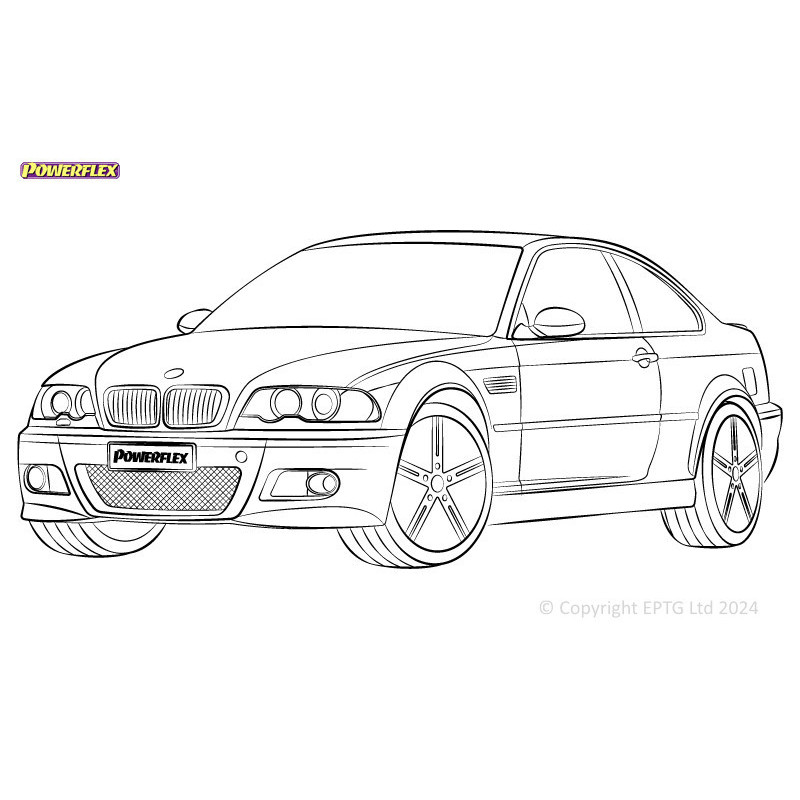 Silentblocs Powerflex BMW 3er E46 Coupe / Cab / Limousine / Touring - BUN-PF-00155 - BUN-PF-00155