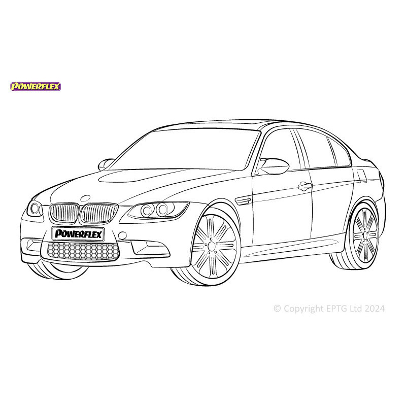 Boccole Powerflex BMW Série 3 E9* M3 inc GTS & Cab - BUN-PF-00159 - BUN-PF-00159