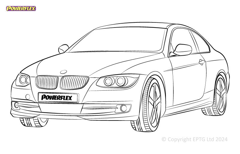Silentblocs Powerflex BMW Série 3 E9* Berline / Touring / Coupe / Cab - BUN-PF-00158 - BUN-PF-00158