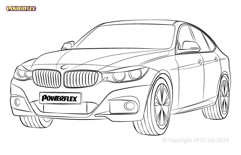 Silentblocs Powerflex BMW Série 3 F3* Berline / Touring / GT (2011 - 2018) - BUN-PF-00161 - BUN-PF-00161