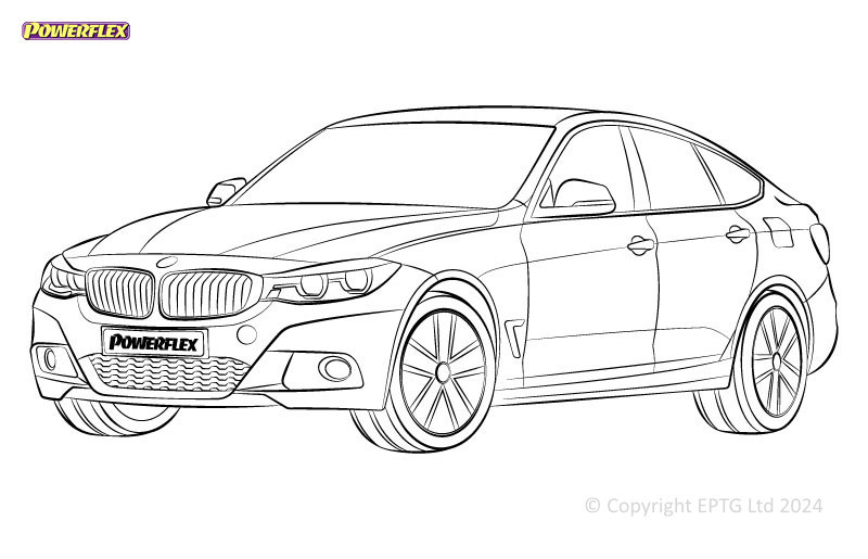 Boccole Powerflex BMW Série 3 F34 GT xDrive (2013 - 2020) - BUN-PF-00163 - BUN-PF-00163