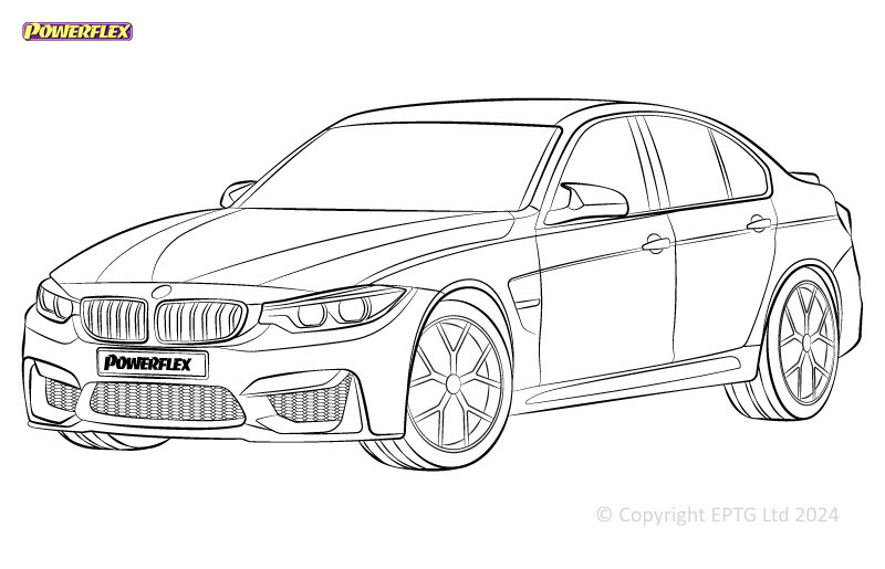Boccole Powerflex BMW Série 3 F80 M3 (2014 - 2018) - BUN-PF-00164 - BUN-PF-00164