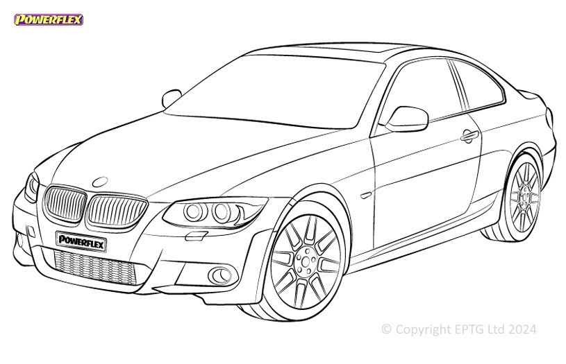 Silentblocs Powerflex BMW 3er E9* xDrive - BUN-PF-00160 - BUN-PF-00160
