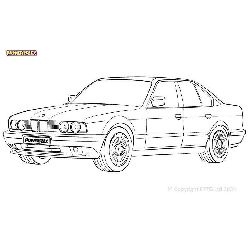 Silentblocs Powerflex BMW 5er E34 (1988 - 1996) - BUN-PF-00174 - BUN-PF-00174