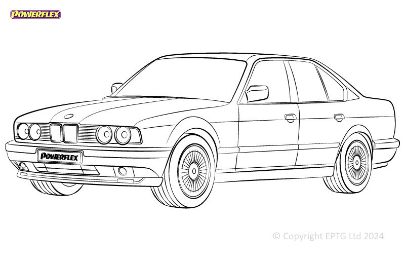 Boccole Powerflex BMW Série 5 E34 (1988 - 1996) - BUN-PF-00174 - BUN-PF-00174