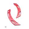 Palettes au Volant Magnétiques BMW Fxx MMX Performance MMR04-0003-RED - Rouges