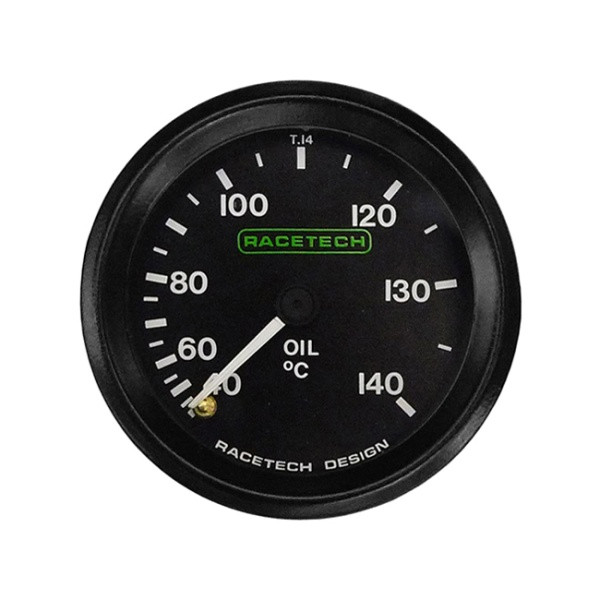 Strumento Racetech Temperatura Olio 140°C 52mm 1.78m Illuminato - RT-T14BL7 - T14BL7 - 3661768038307