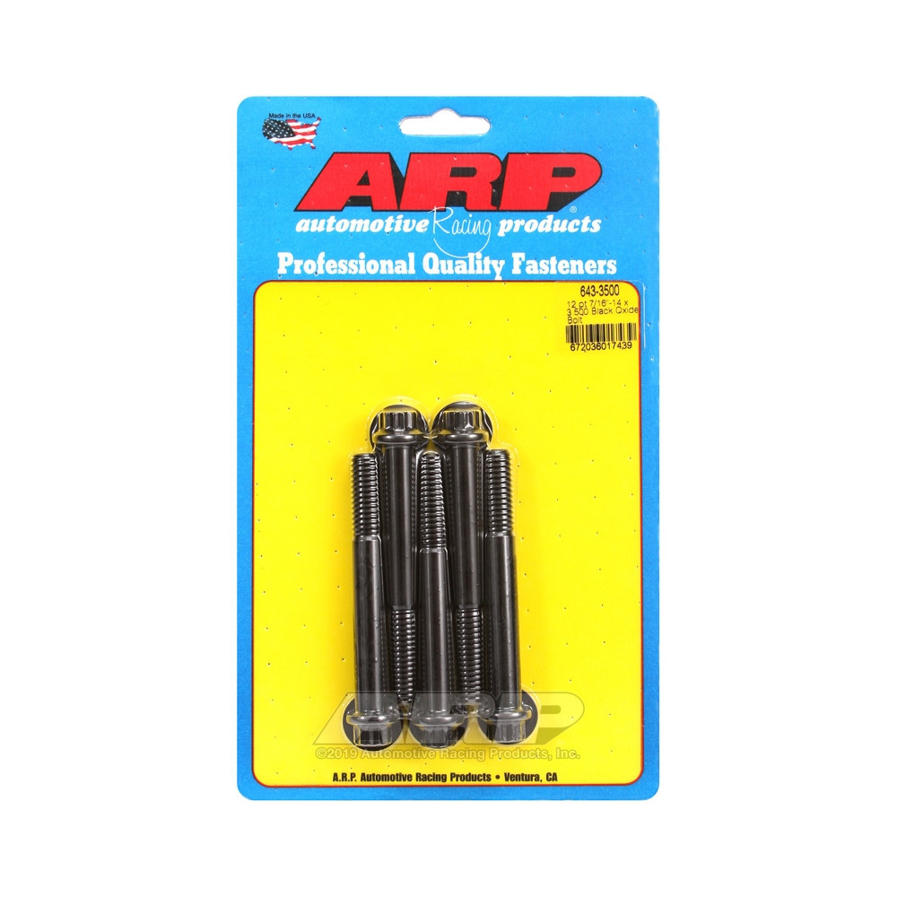 Universalschrauben ARP 7/16-14 - Black Oxyde 12 Pts x5 - ARP-643-3500 - 643-3500 - 3666618193687