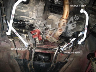 Barre de renfort latéral inférieur 2 x 2 points ULTRA RACING Toyota MR2 SW20 - U-216840-X - UR-RS4-965P - 3666618693101