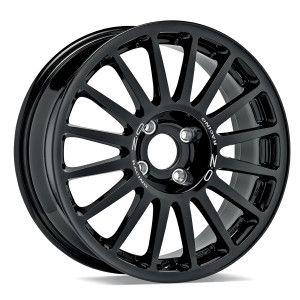 OZ Racing Superturismo Rally Aluminiumfelge 17x7, glänzend schwarz – Peugeot 208 Rally4 und Lancia Y Rally4 – W01625076YL2