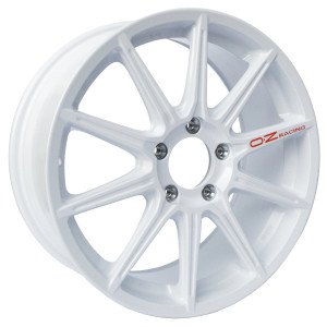 Cerchio in lega OZ Racing Rally Tarmac 18x8 Bianco Racing - Skoda Fabia RS Rally2