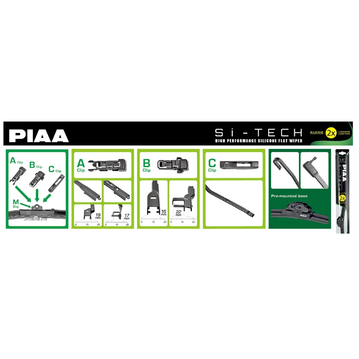 PIAA Si-Tech 97053B 530 mm Silicone Wiper Blade - PI-97053B - 97053B - 4960311063803