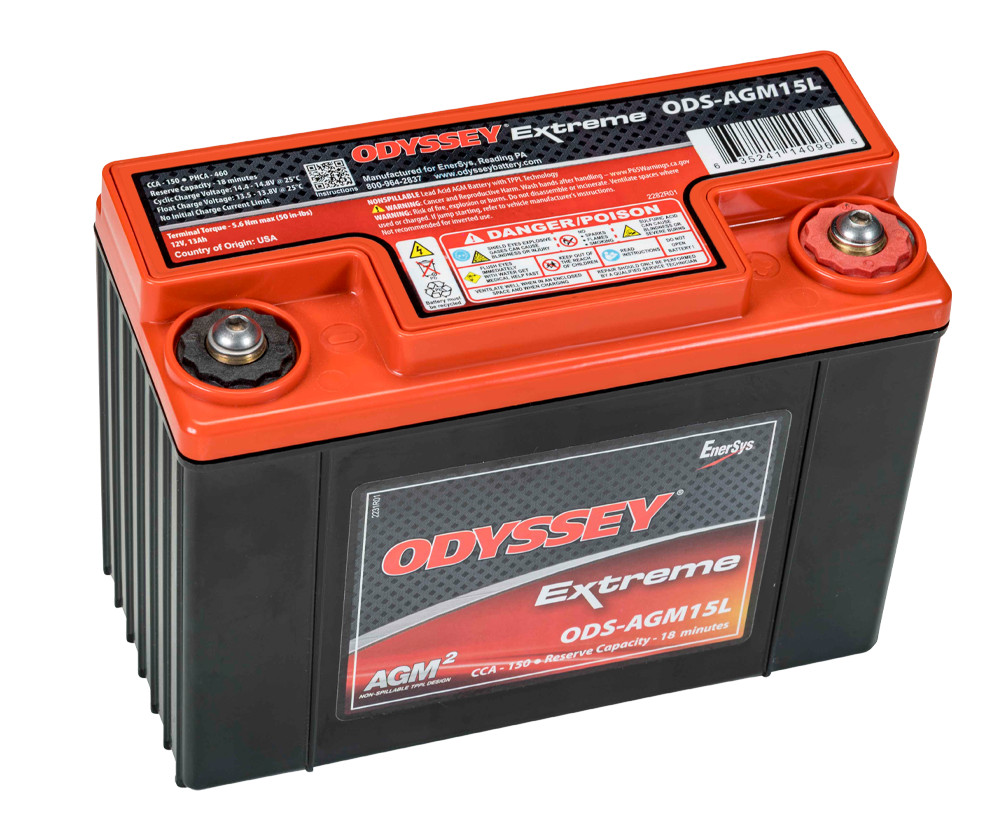 Batterie compétition AGM Odyssey Extreme PC545 ODS-AGM15L 13 Ah 545 PHCA - ODY-EXTREME-20 - ODS-AGM15L - 3661768288276