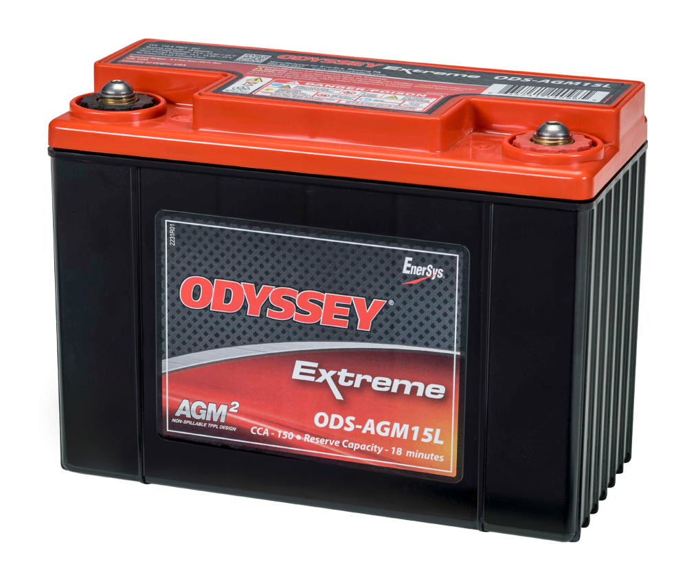 Odyssey Extreme PC545 ODS-AGM15L AGM Racing Battery, 13 Ah, 545 PHCA - ODY-EXTREME-20 - ODS-AGM15L - 3661768288276