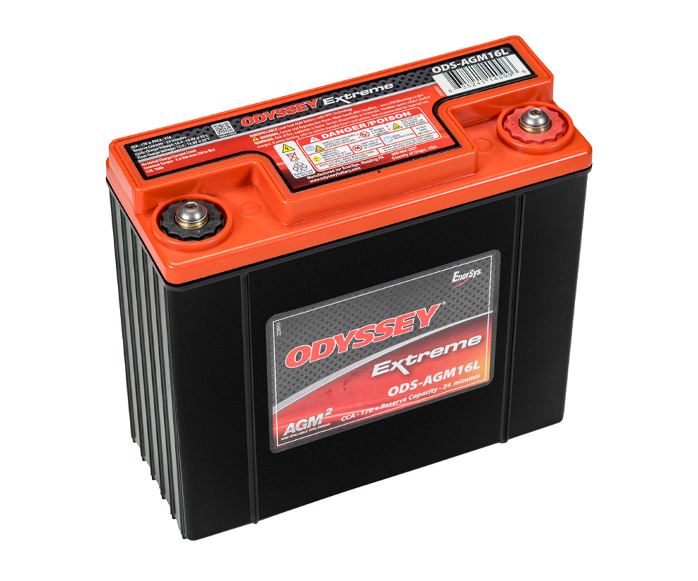 Odyssey Extreme Racing 25 PHCA 520/16 Ah 185/79/169/ 7,5kg Batteria da competizione - ODY-EXTREME-25 - ODS-AGM16L - 3661768124475