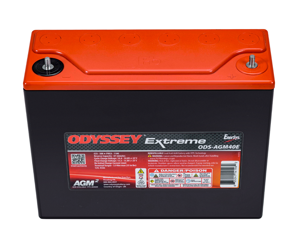 Rennbatterie Odyssey Extreme PC1100 ODS-AGM40E 45 Ah 1100 PHCA - ODY-EXTREME-40 - ODS-AGM40E - 3661768124499