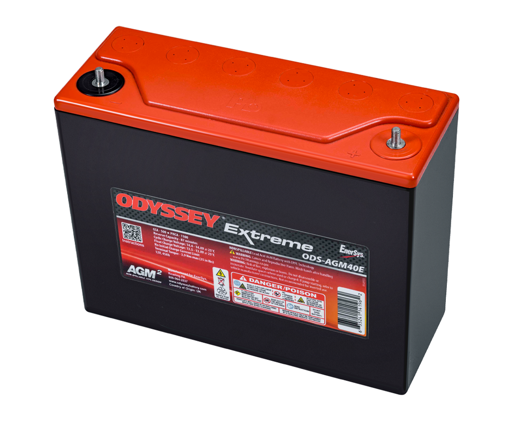 Batterie compétition Odyssey Extreme PC1100 ODS-AGM40E 45 Ah 1100 PHCA - ODY-EXTREME-40 - ODS-AGM40E - 3661768124499