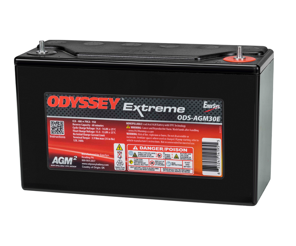 Odyssey Extreme PC950 ODS-AGM30E AGM-Rennbatterie 34 Ah 950 PHCA - ODY-EXTREME-30 - ODS-AGM30E - 3661768124482