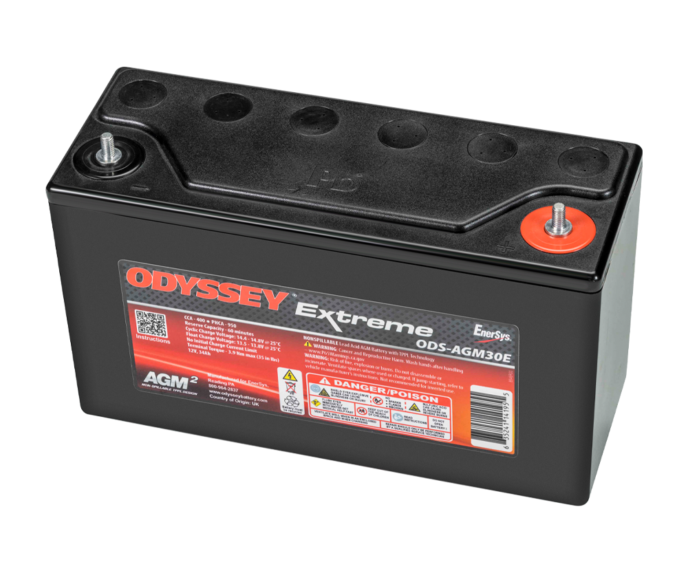 Batterie compétition AGM Odyssey Extreme PC950 ODS-AGM30E 34 Ah 950 PHCA - ODY-EXTREME-30 - ODS-AGM30E - 3661768124482