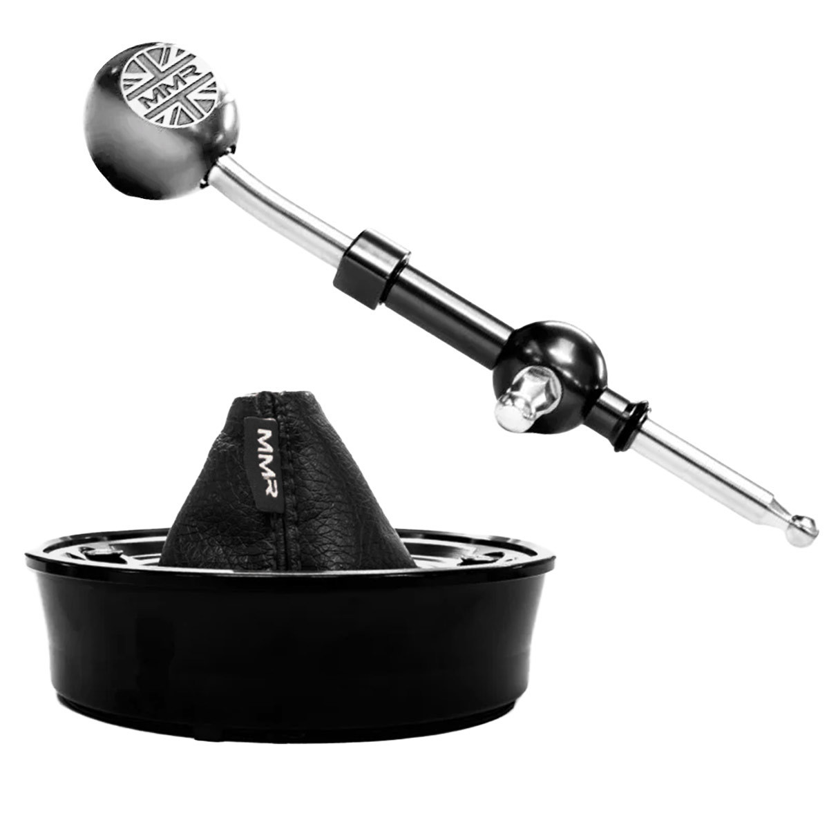 MMR Titanium Short Shifter Black Stitch MINI F5x MMR14-1403-TI-B - MMR14-1403-TI-B - MMR14-1403-TI-B - 3666618839868