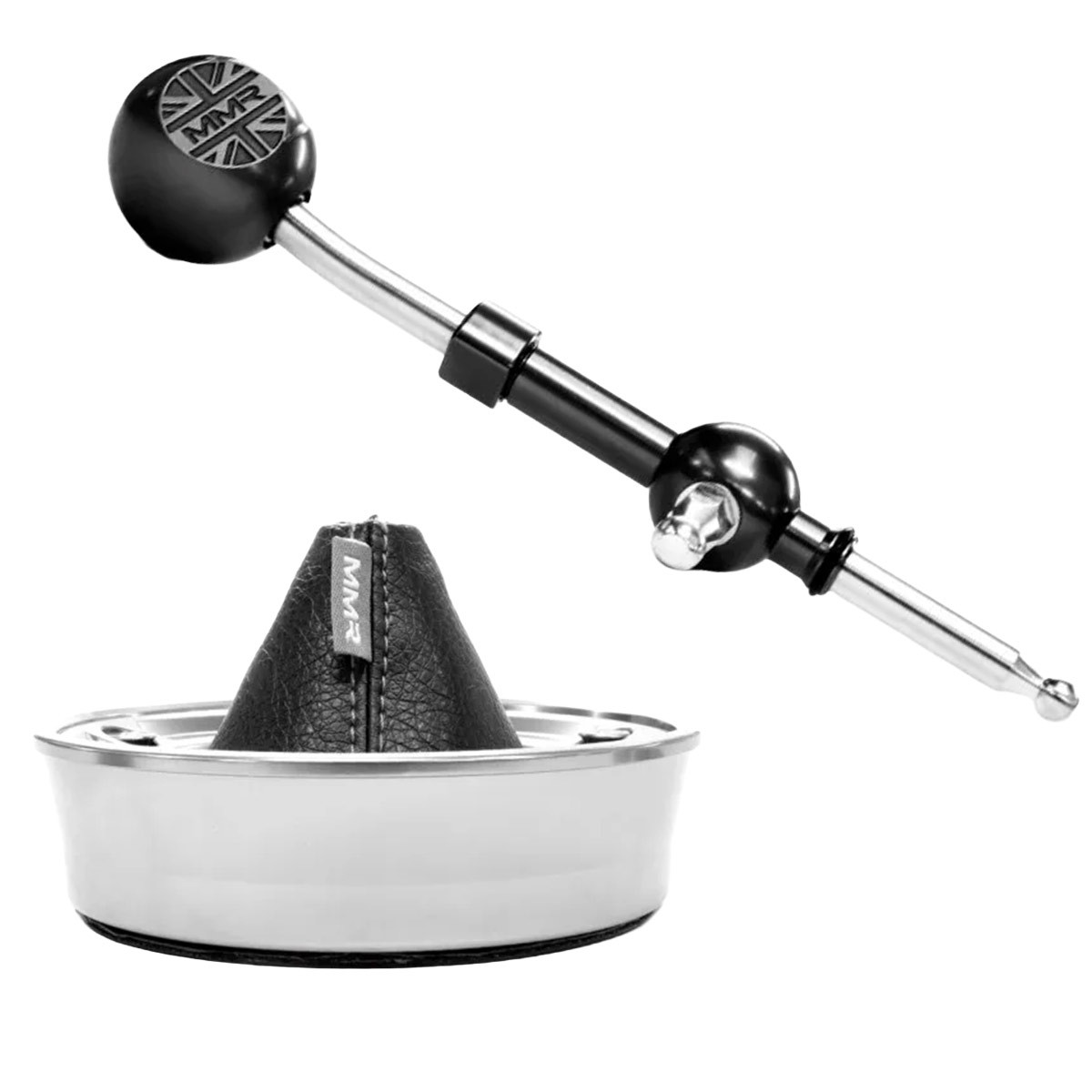 MMR Black Short Shifter Grey Stitch MINI F5x MMR14-1403-BL-G - MMR14-1403-BL-G - MMR14-1403-BL-G - 3666618839882