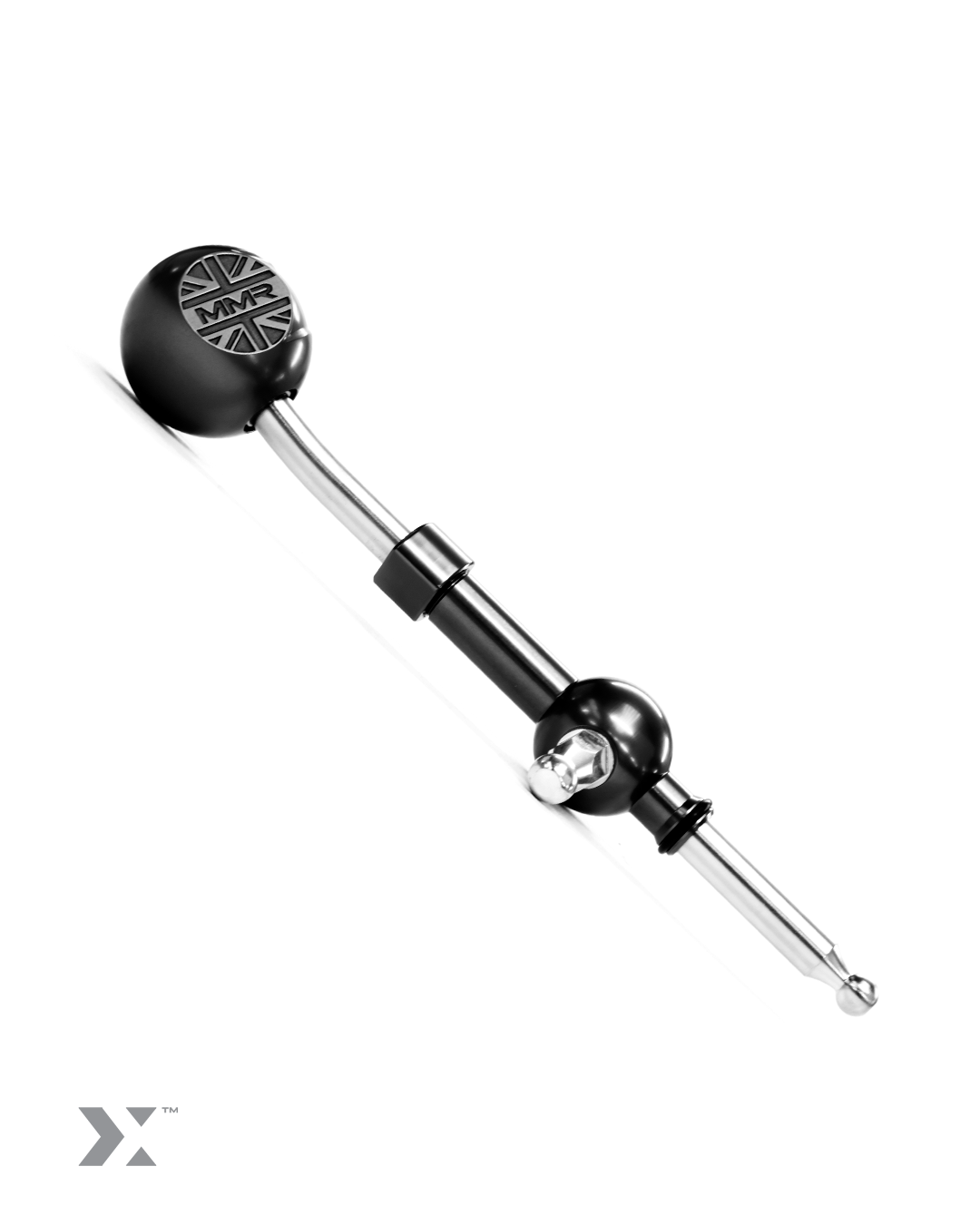 MMR Black Short Shifter Grey Stitch MINI F5x MMR14-1403-BL-G - MMR14-1403-BL-G - MMR14-1403-BL-G - 3666618839882